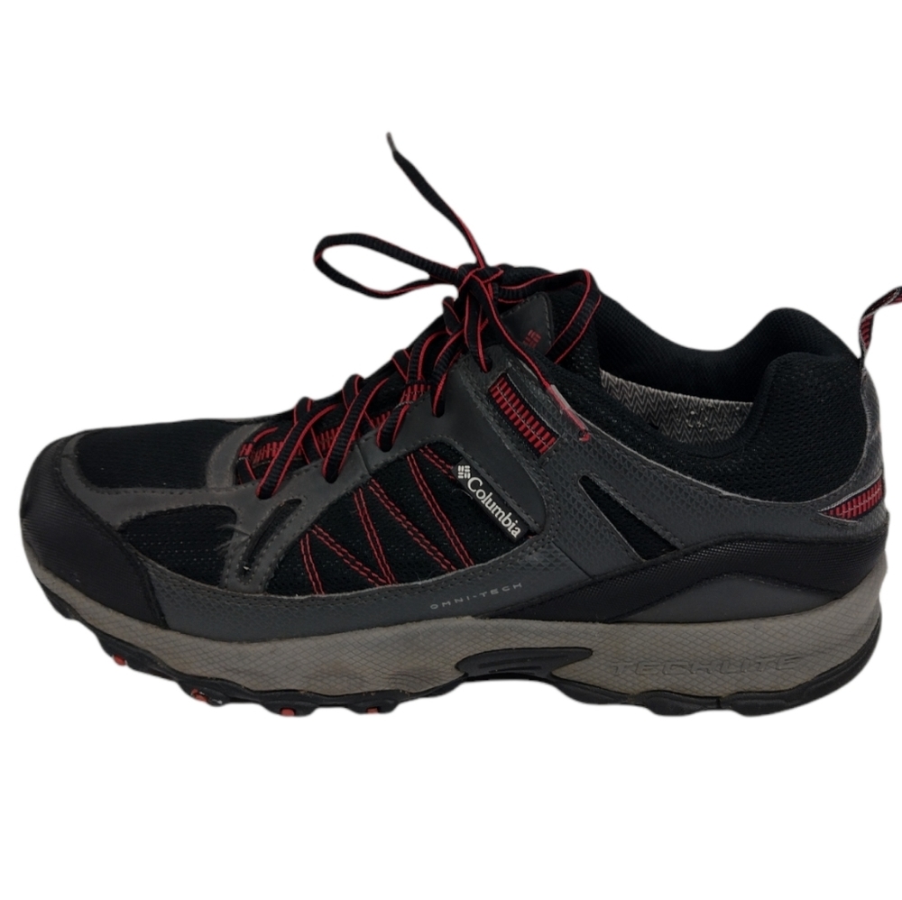 Men's 10 Columbia Omni tech black hiking sneakers